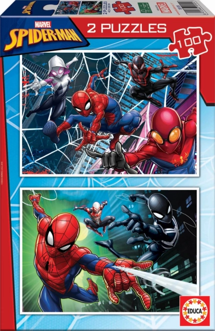 EDUCA Puzzle Spiderman 2x100 Teile