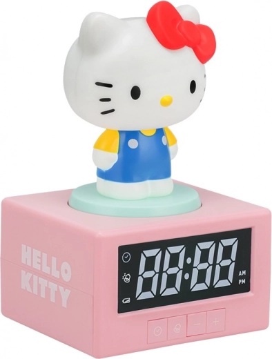 Leuchtender Tischwecker Hello Kitty mit Projektion