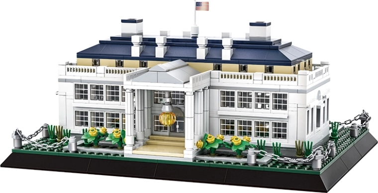 Bausatz der Serie Gebäude: Weißes Haus, 894 Teile