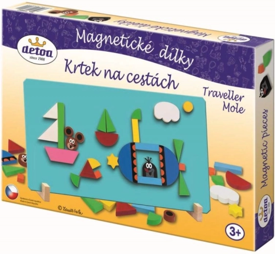 Magnetische Teile Der kleine Maulwurf auf Reisen