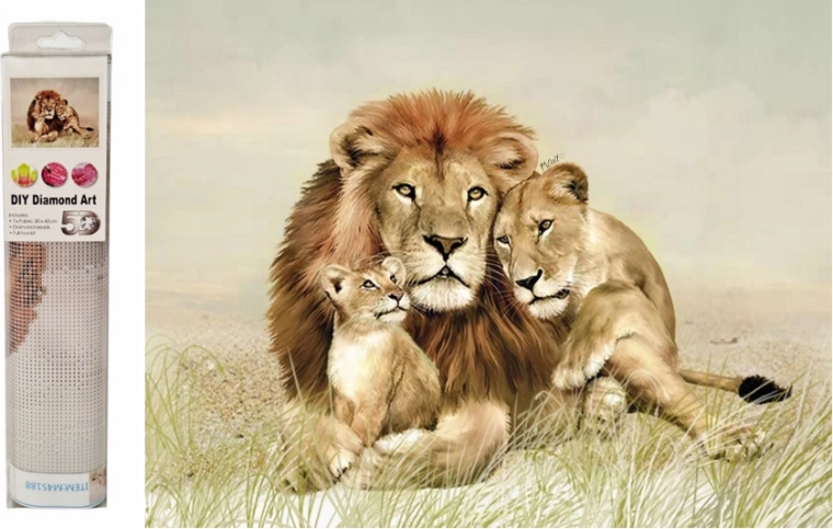 Diamant-Mosaik – Löwen