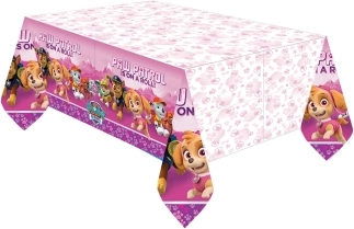 Paw Patrol Pink Plastik-Tischdecke 137 × 243 cm – 1 Stück