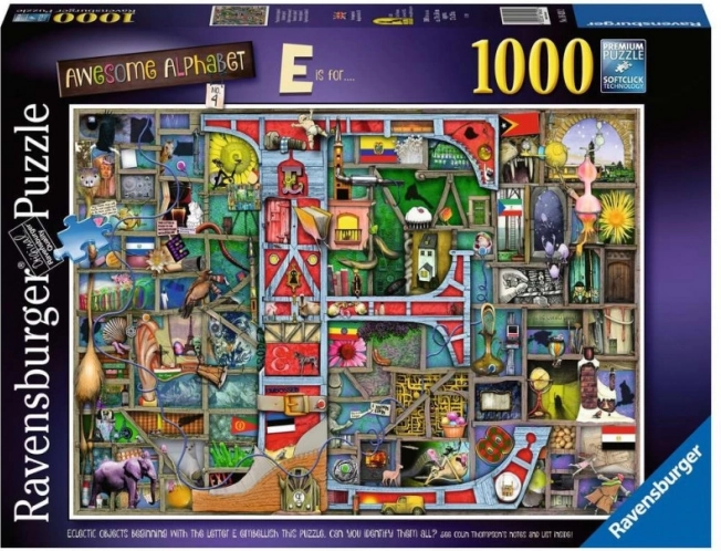 Ravensburger Puzzle Erstaunliches Alphabet E & F 1000 Teile