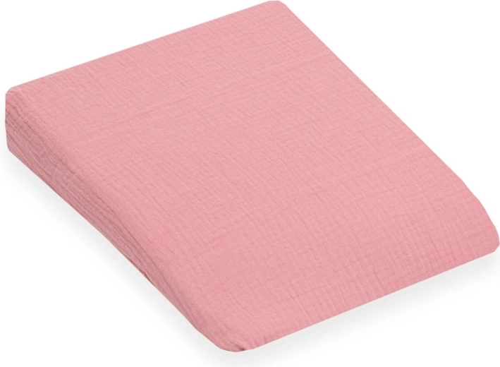Musselin-Kissenbezug für Kinderkeil New Baby Standard 30 × 37 cm, rosa