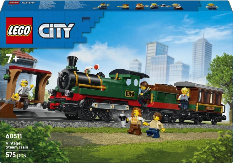 LEGO City Retrozug mit Dampflokomotive