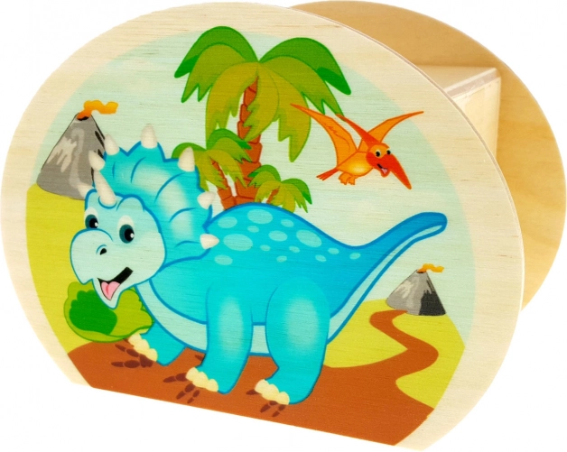 Hess Holz-Spardose Dinosaurier