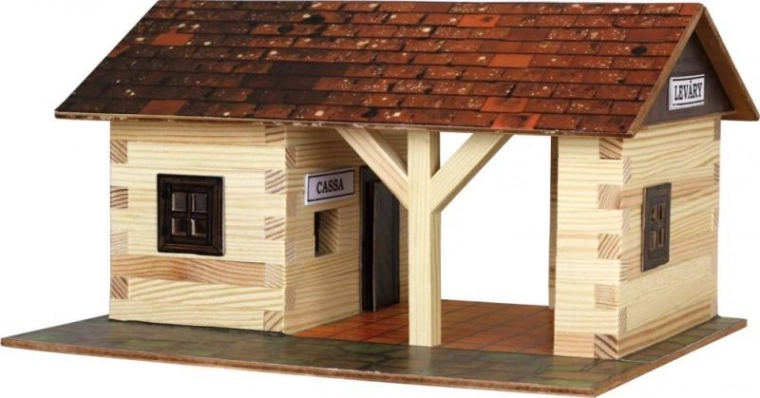 Holz-Klebebausatz WERK WALACHIA – Bahnhof 1:32