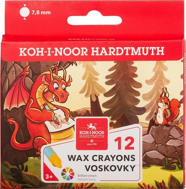 Schulwachsmalstifte KOH-I-NOOR 12 Stk.