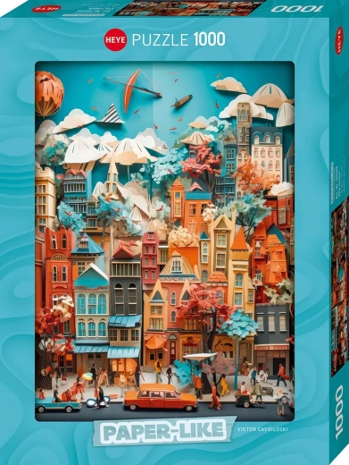 Heye Puzzle Paper-Like Stadtzentrum, 1000 Teile