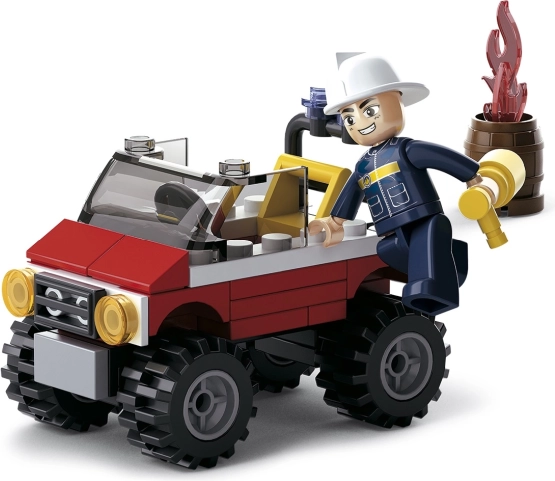 Sluban Feuerwehr-Jeep Bausatz
