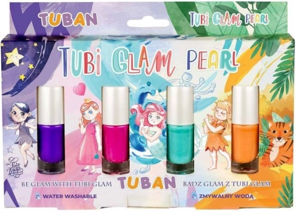 Nagellack Tubi Glam Set 4 Stk - perlmut