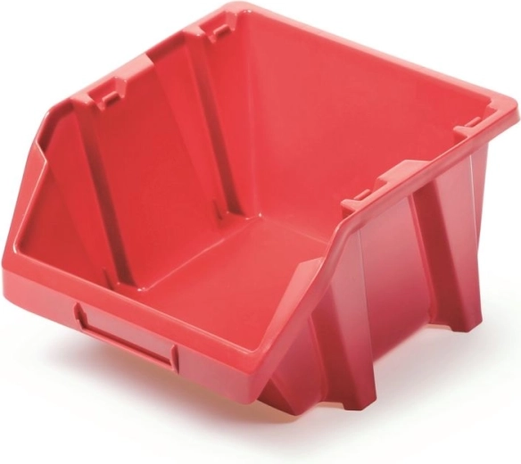 Kunststoff-Aufbewahrungsbox Bineer Short, rot, 187 × 158 × 114 mm