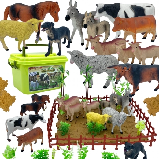 Woopie Spielzeugset Bauernhof mit Koffer 57 Teile