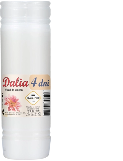 Set mit 10 Paraffin-Nachfüllungen DALIA 18 cm, 96 Stunden