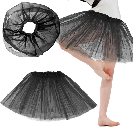 Tüll-Tutu-Rock für Kinder – Schwarz