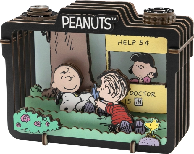 Retro-Kamera mit mehrschichtiger Tiefe