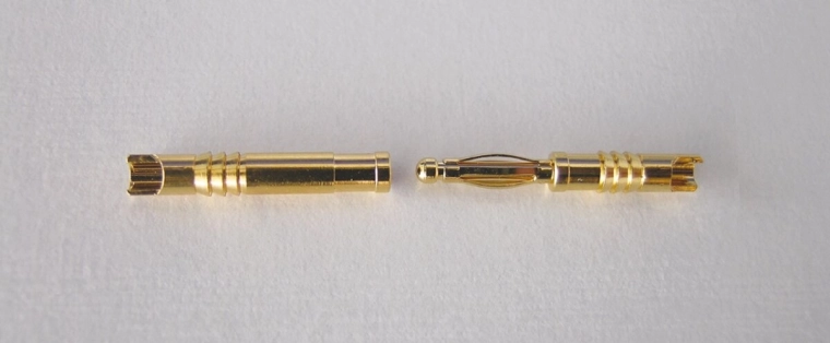 Goldkontakte 2 mm, Stecker und Buchse, 100 Stück JAMARA