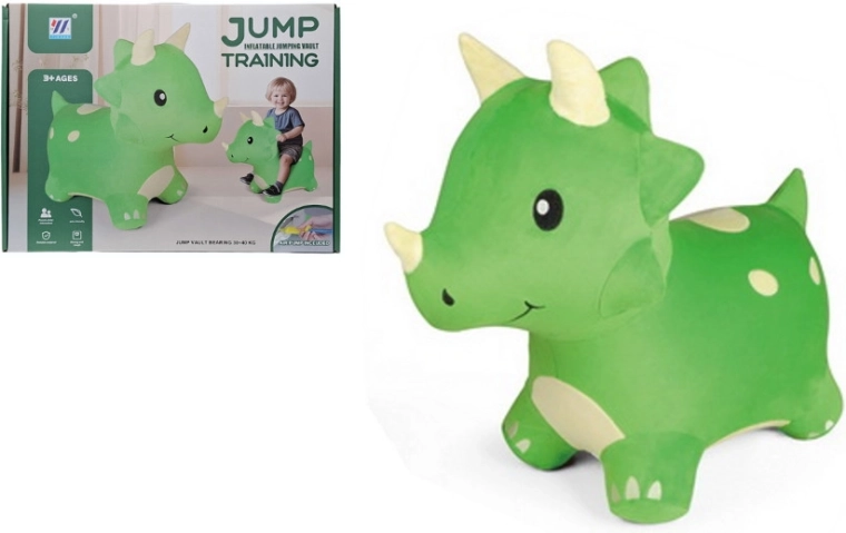 Hüpfender Dinosaurier – aufblasbares Hüpftier für Kinder