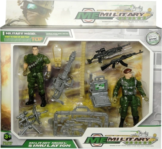 Militärisches Set mit Figuren und Zubehör
