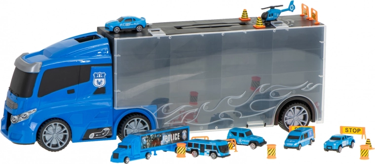 Komplettes Polizei-Set mit Hubschrauber