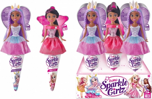 Puppe 26 cm Prinzessin und Einhorn