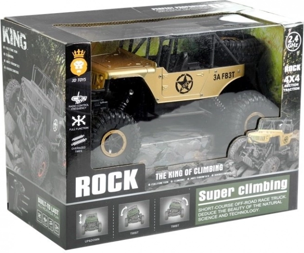 Ferngesteuertes Auto Jeep R/C 1:18 gold