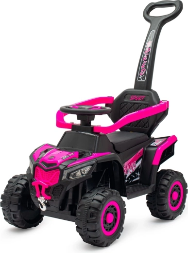 Elektrisches Rutschfahrzeug für Kinder mit Schiebestange pink BABY MIX Ruggy