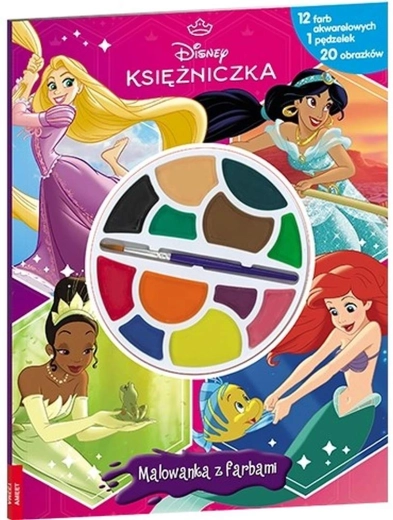 Disney Prinzessinnen – Malbuch mit Wasserfarben