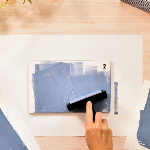 Gleichmäßiges Auftragen der Farbe