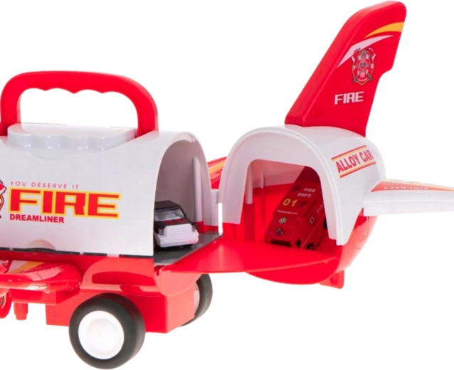 Öffnendes Flugzeug mit Rampe