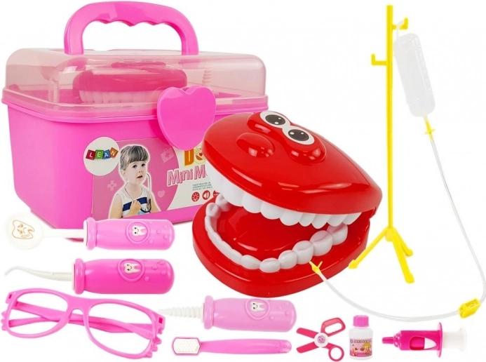 Kinderarzt-Set – Zahnarzt mit Koffer, Tropfständer und Zubehör
