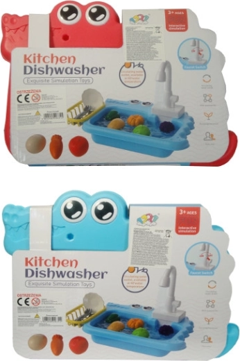 Küchenspüle mit Geschirr-Set für Kinder