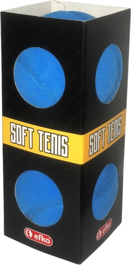 EFKO Schaumstoffbälle für Softtennis blau 6,5 cm – 2 Stück