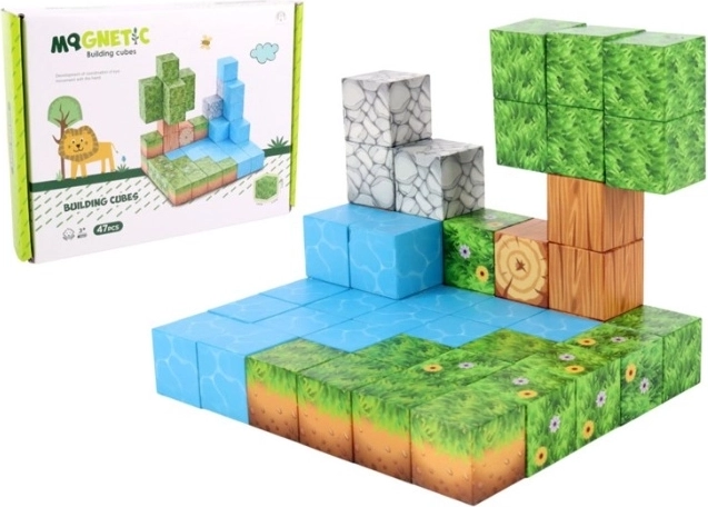 Kids magnetische Bausteine Eigene Welt 47 Teile