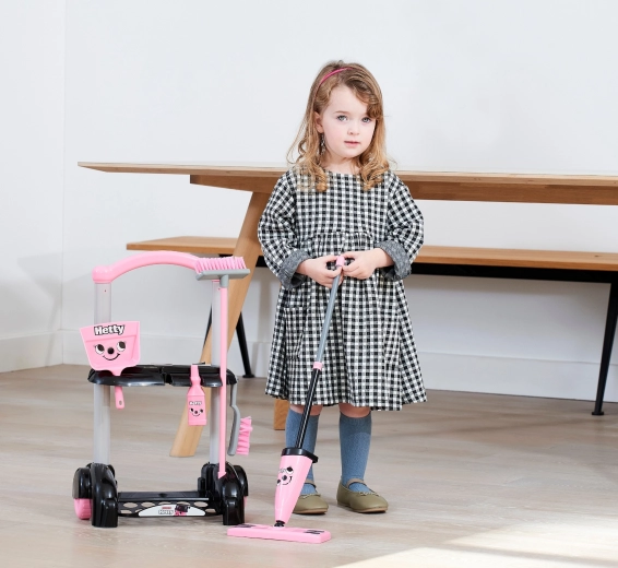 Fahrbarer Wagen für kleine Helfer