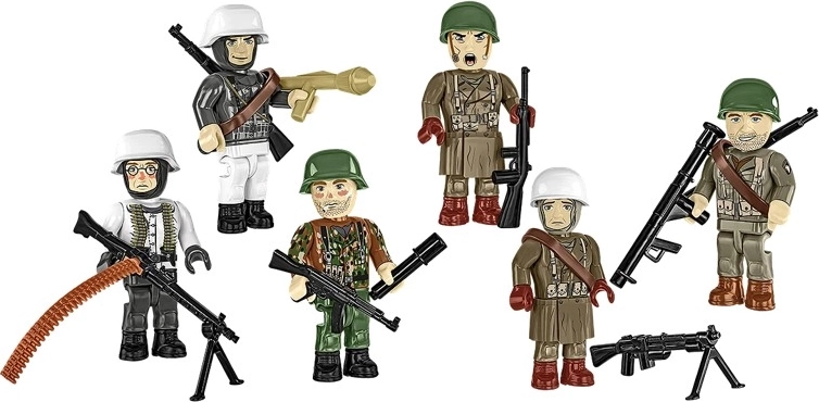 Sechs Figuren für die Winterfront