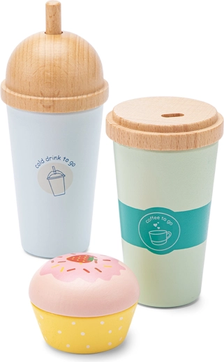 Spielset Kleine Kaffeebar – hölzernes Kaffee-Set für Kinder