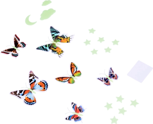 Bunte 3D-Schmetterlinge für ein lebendiges Interieur