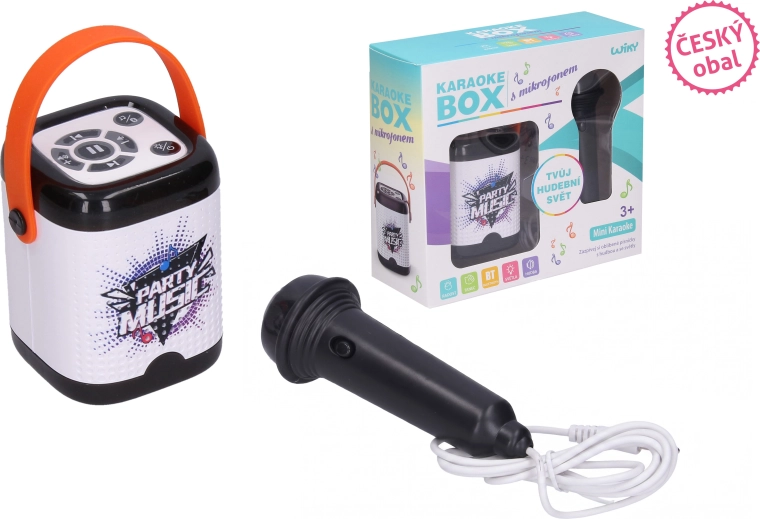 Karaoke-Box mit Mikrofon