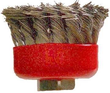 Topf-Zopfdrahtbürste M14, Durchmesser 65 mm, Draht 0,3 mm