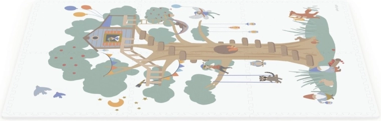 Große Fläche mit Treehouse-Motiv und einfache Pflege