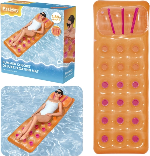 Aufblasbare schwimmende Luftmatratze Bestway Summer Colors Deluxe