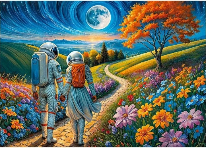 Puzzle CHERRY PAZZI – Kosmische Liebe, 1000 Teile