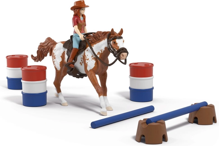 Schleich Horse Club Hannah mit Pferd und Hindernissen – Western-Abenteuer