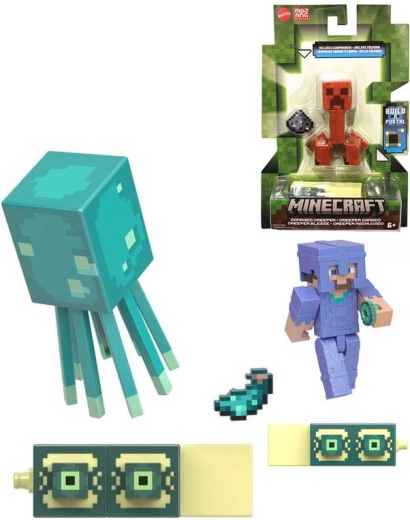 Minecraft Gelenkfigur 8 cm mit Zubehör (verschiedene Varianten) - 1 Stück