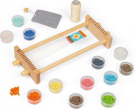 Bigjigs Toys Webstuhl für Kinderperlen