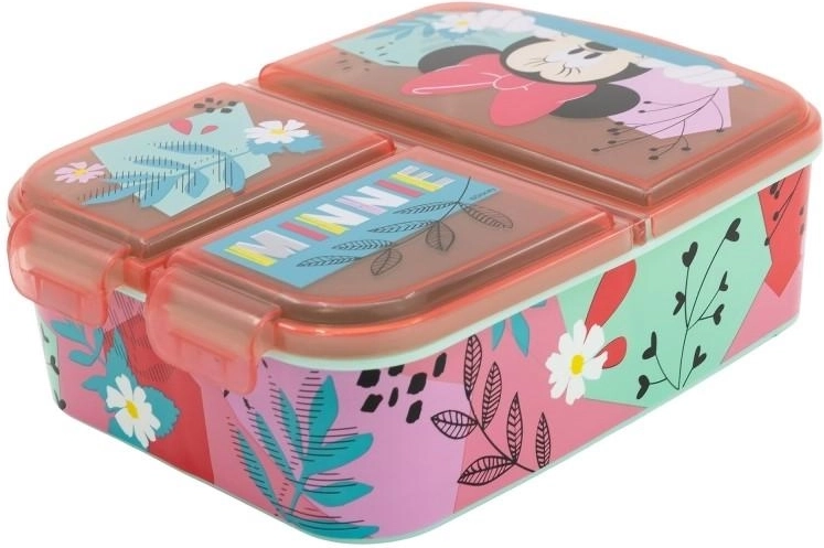 Brotdose Minnie Mouse mit Fächern – 1 Stück