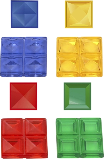 Farbige Spielsteine für ein Strategiespiel