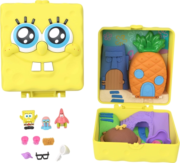 Tragbares Etui mit der Miniwelt von Bikini Bottom