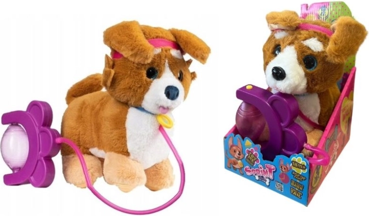 Sprint interaktiver Plüschhund Corgi an der Leine